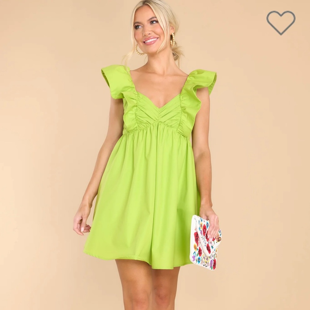 Stolen my heart green dress